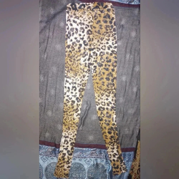 Feline Sexy Matcing Set wom Summer Bodycon Jumpsuit Leopard Long Sleeve Off S - Picture 2 of 13